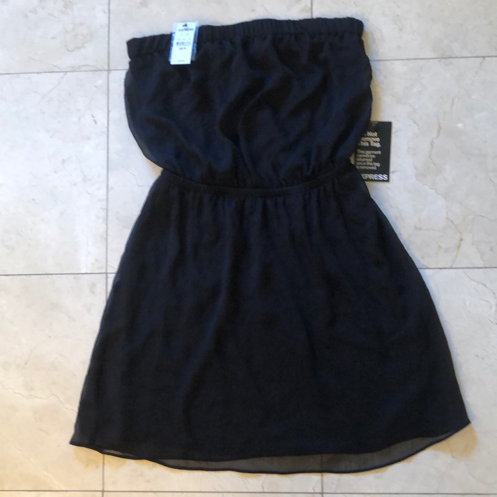 Express strapless mini dress